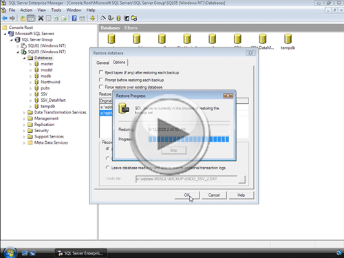 Restoring SQL Server 2000 Databases