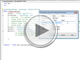 Watch Using SQL Server Templates.